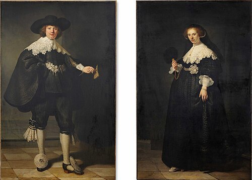 Pendant portraits of Maerten Soolmans and Oopjen Coppit