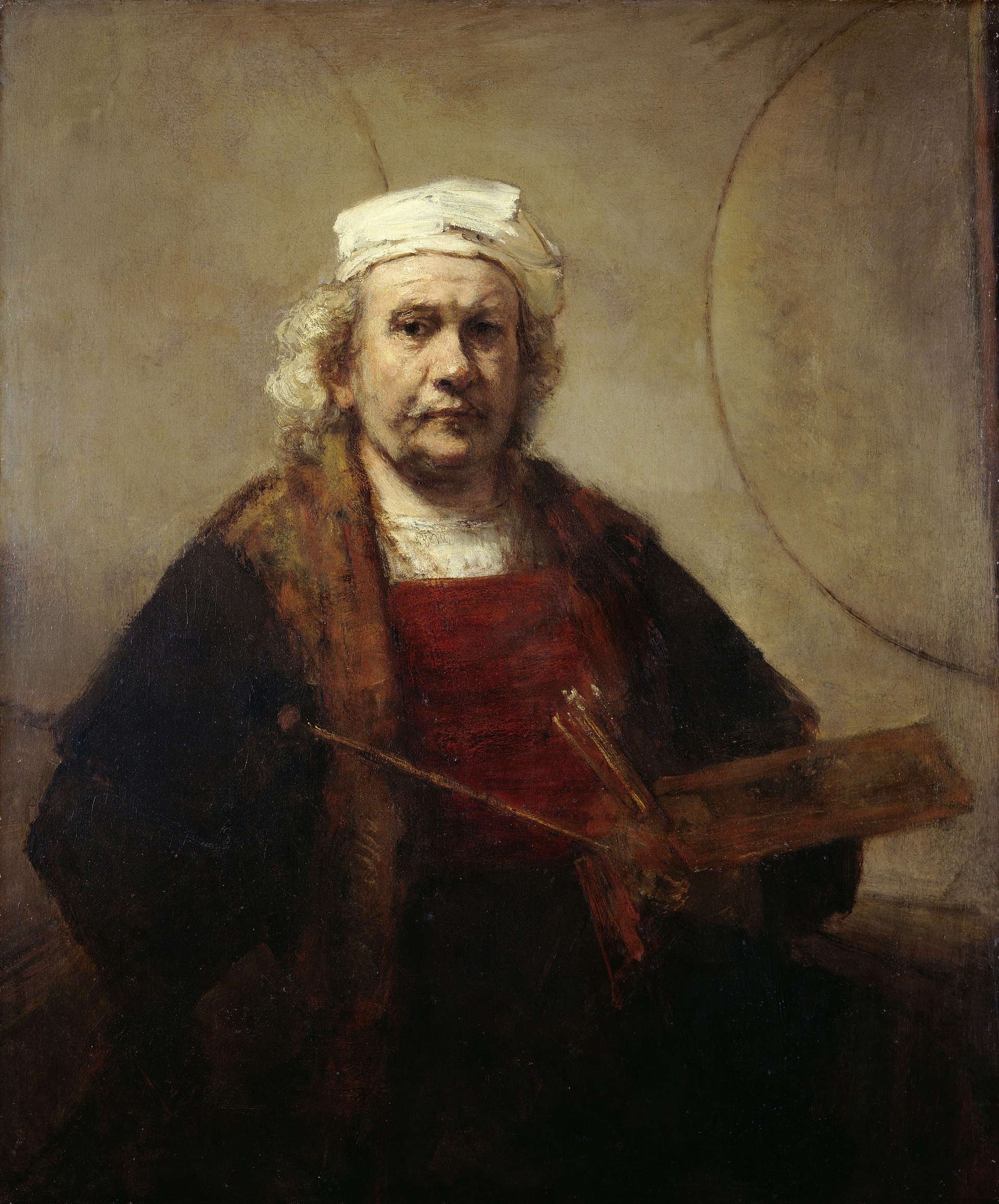 두 개의 원이 있는 자화상 (Self-Portrait with Two Circles)
